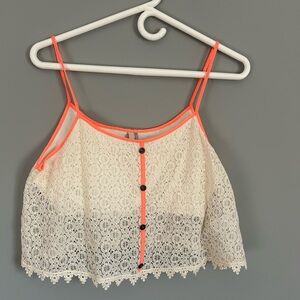 Anthropologie Paper Crane Crop Top Size M